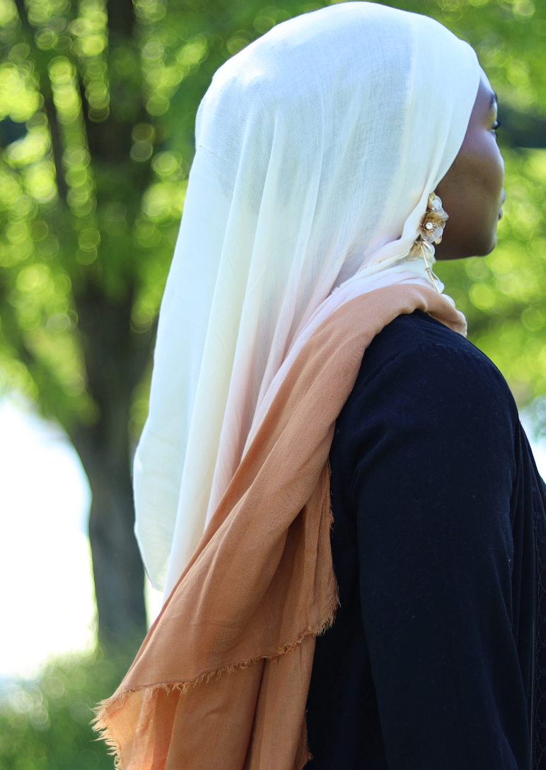 Gradient Viscose Hijab - caramel
