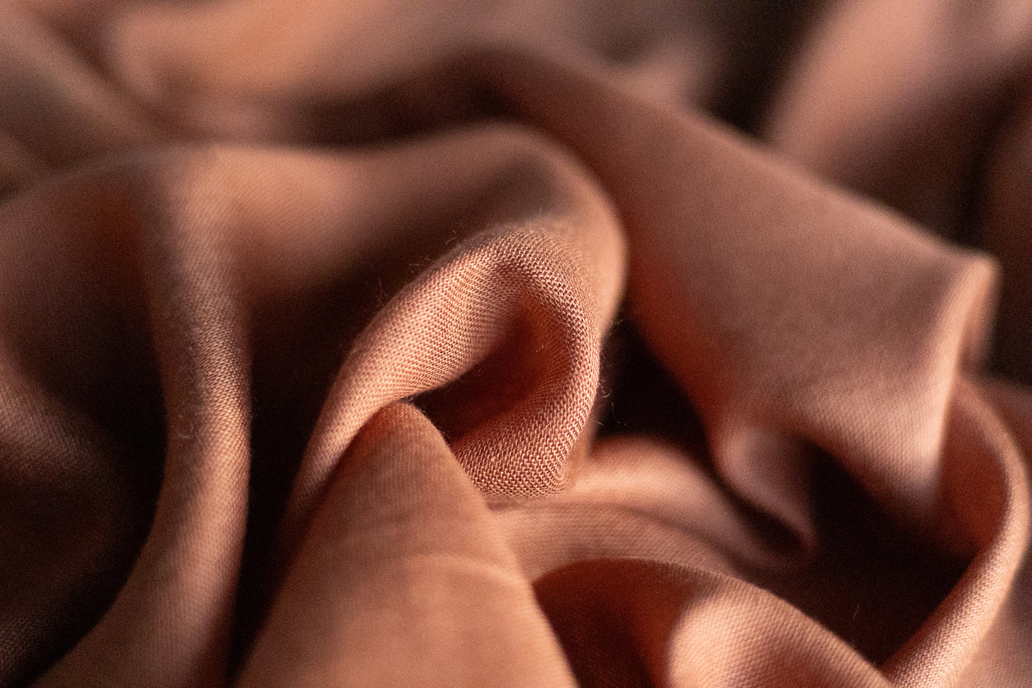 Solid Viscose Hijab - Caramel