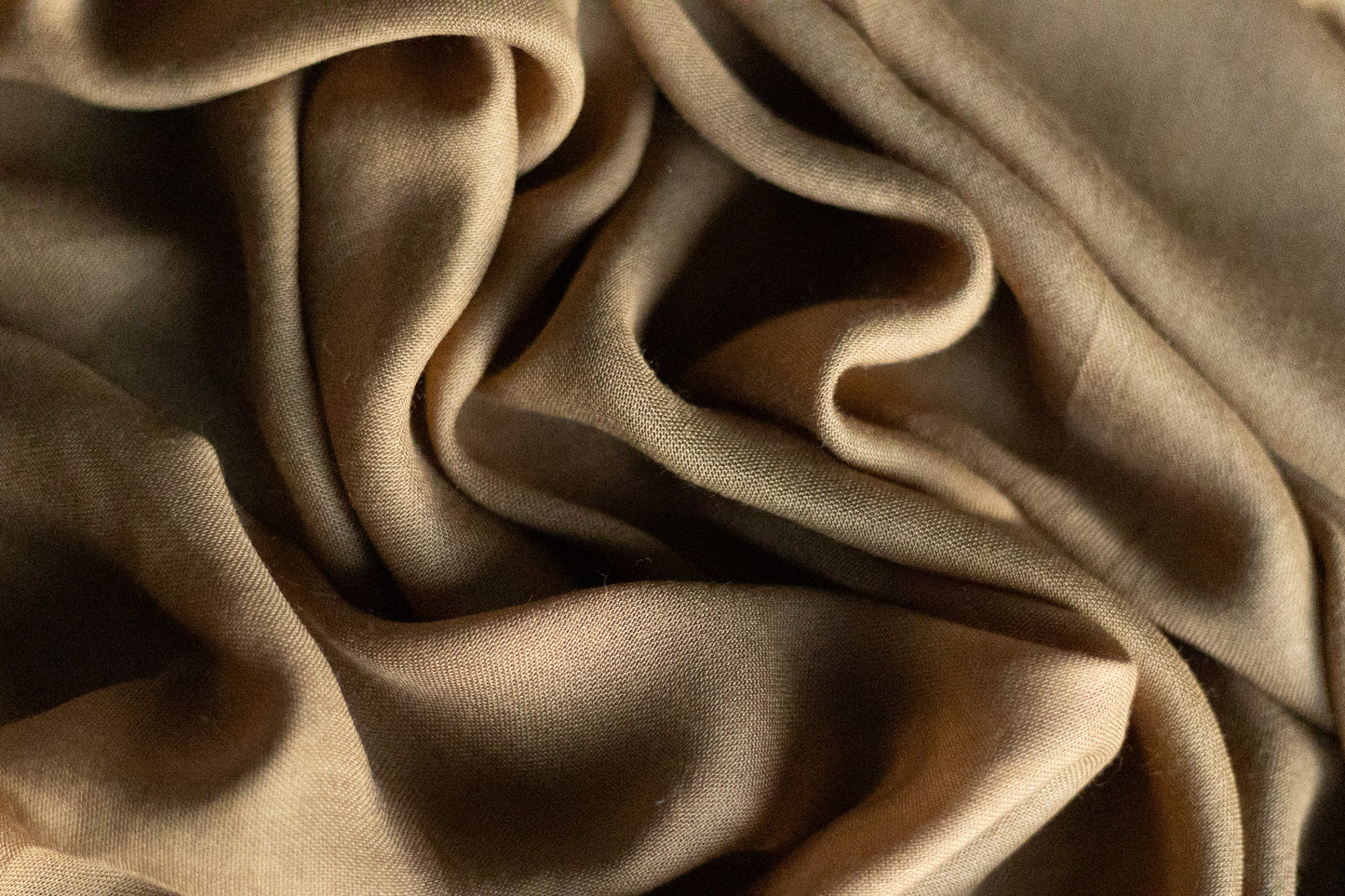 Solid Viscose Hijab - Toffee