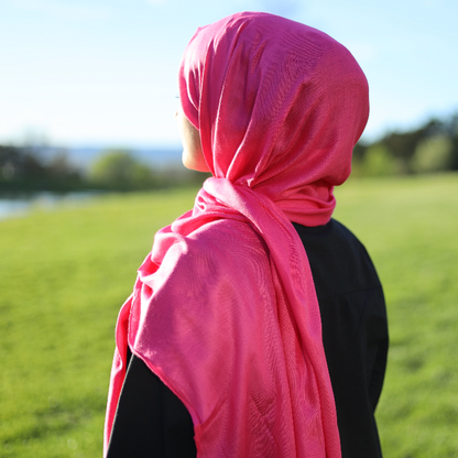 Solid Viscose Hijab - Fuchsia