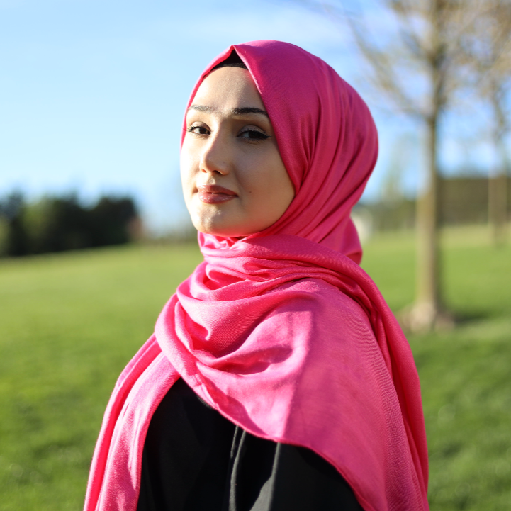 Solid Viscose Hijab - Fuchsia