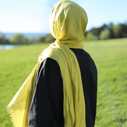 Solid Viscose Hijab - Key Lime