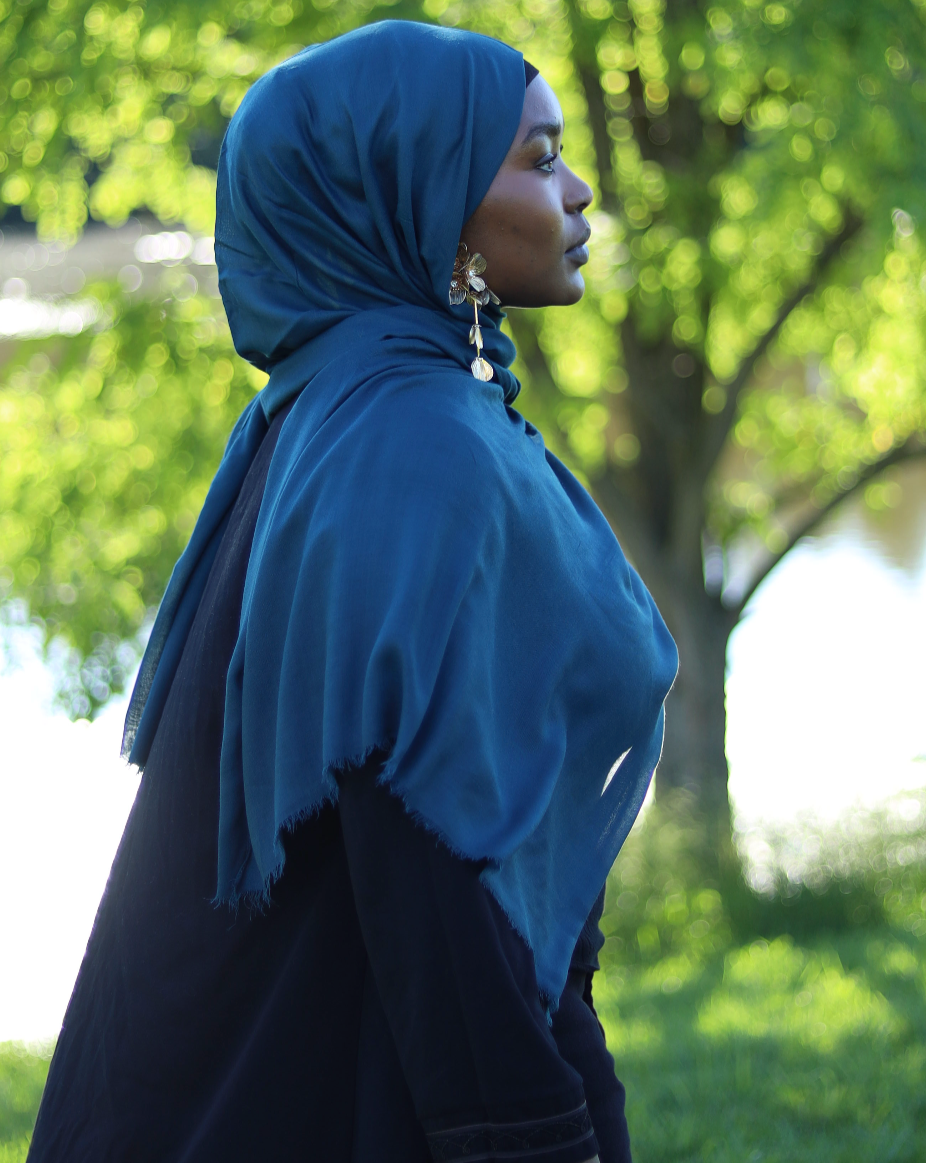 Solid Viscose Hijab - Turquoise