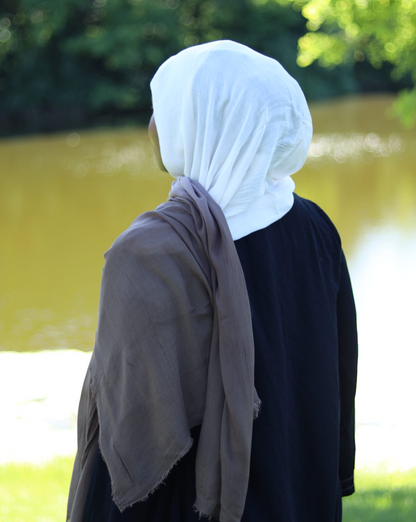 Gradient Viscose Hijab - Burnt Wood